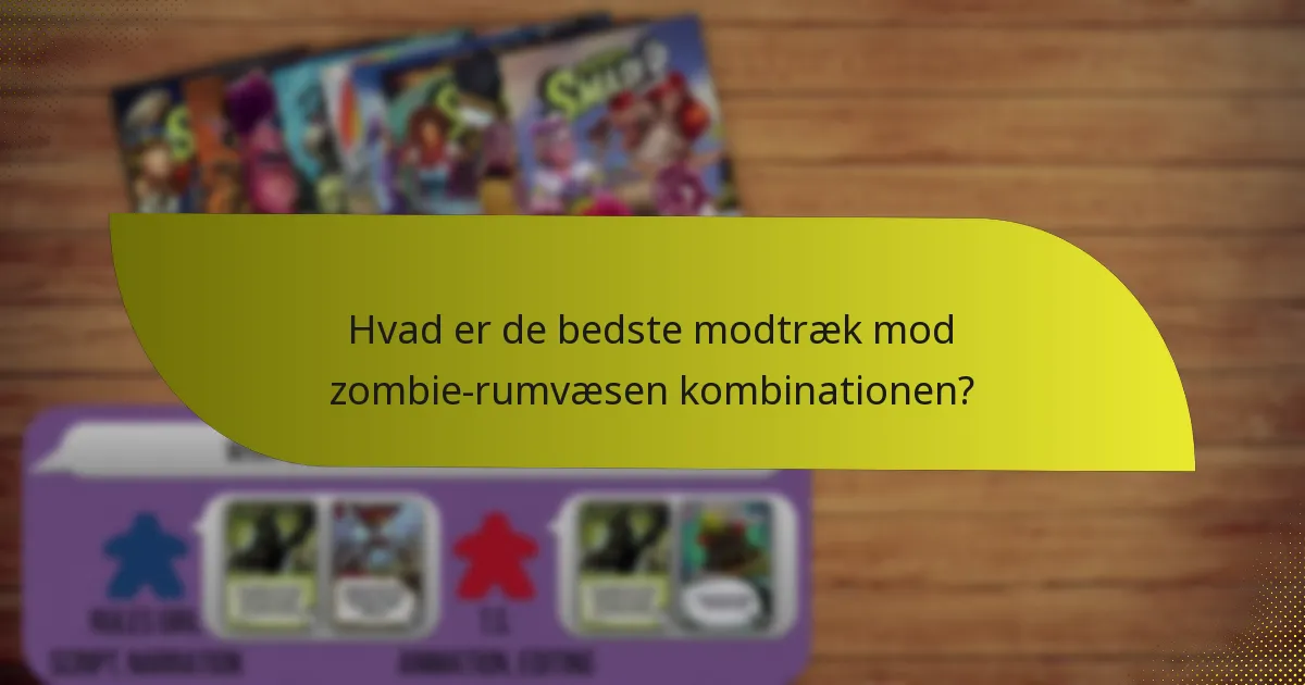 Hvordan synergiserer zombier og rumvæsner i gameplay?