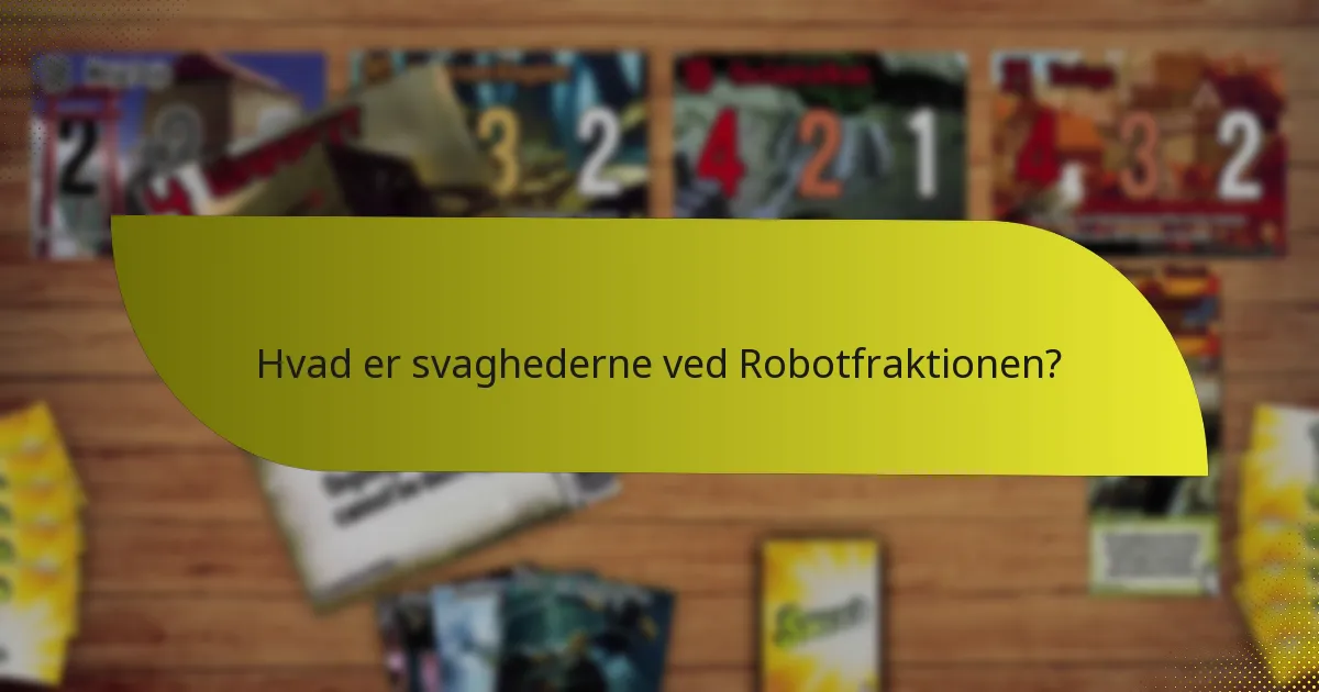 Hvilke strategier kan anvendes med Robotfraktionen?